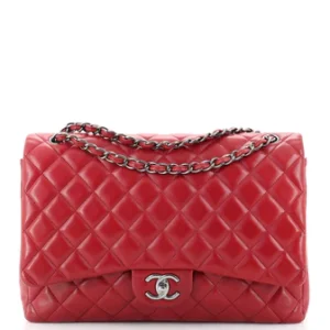 Chanel Classic Double Flap Bag Quilted Lambskin Maxi