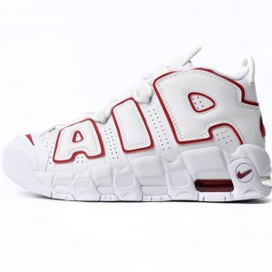 Nike Air More Uptempo White Varsity Red Outline DJ5988-100