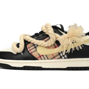 Nike SB Dunk Low "Black White" Scottish Panda CW1590-100 (Limited customized)