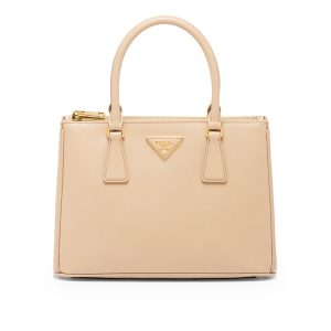 Prada Galleria Saffiano Leather Medium Bag in Sand Beige