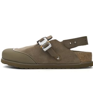 # Shoes Dior by Birkenstock Mule Tokio Khaki Nubuck Calfskin 3SA116ZSD_H620