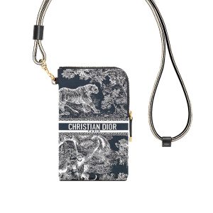 Dior Dior Travel Multifunctional Pouch in Blue Toile de Jouy Reverse Technical Fabric