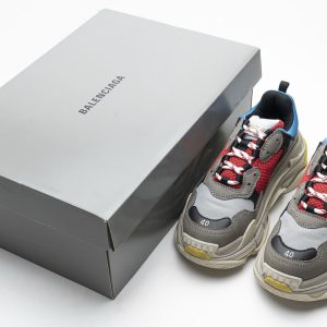 # Shoes Balenciaga Triple S Blue Red 483513 W06E3 4365