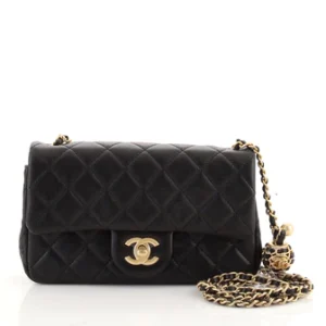 Chanel Pearl Crush Flap Bag Quilted Lambskin Mini